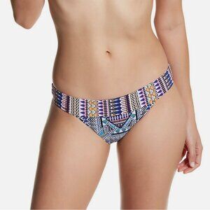 Red Carter Printed Hipster Bikini Bottom